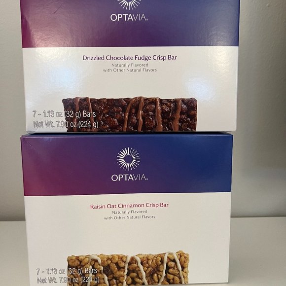 Optavia Kitchen Optavia Drizzled Fudge Crisp Bar Raisin Oat